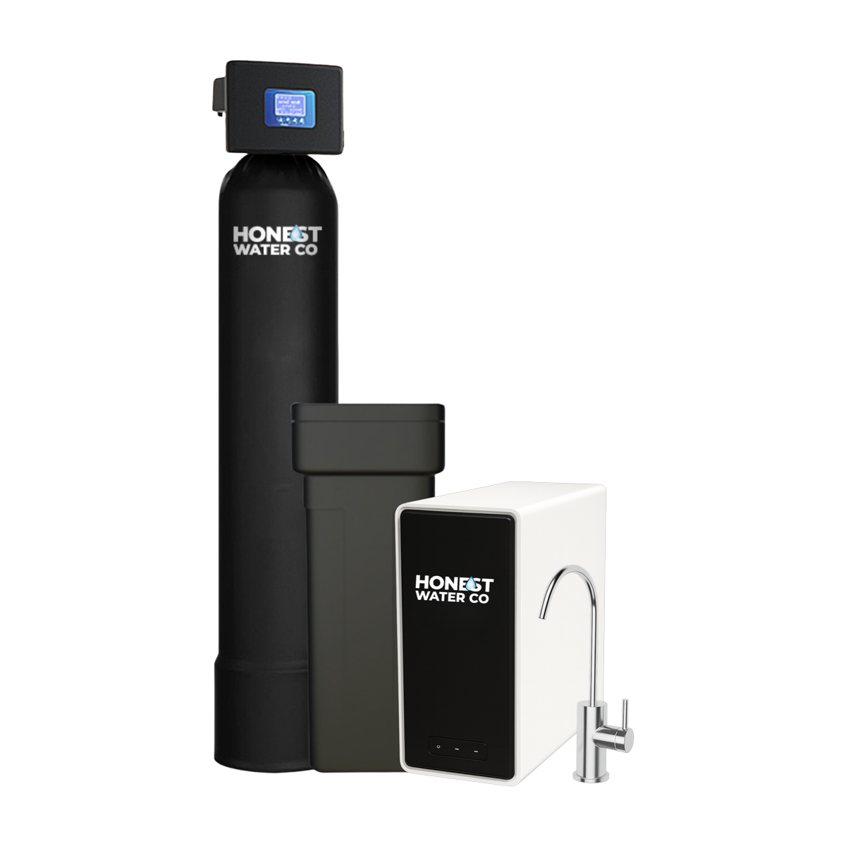 Higher-capacity whole-home water system