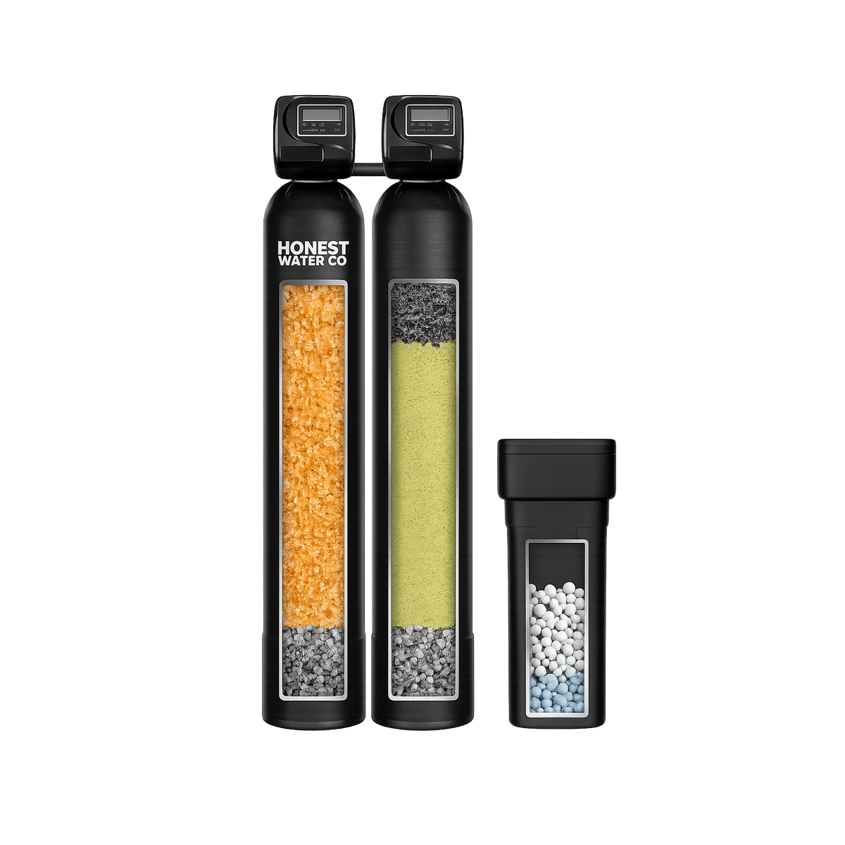 Dual tank well-water treatment system